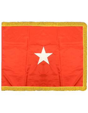 Army Brigadier General Flag With Pole Hem And Fringe - Saunders Military Insignia