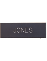 Army Brown Regulation Plastic Name Plate For AGSU Uniform - Saunders Military Insignia