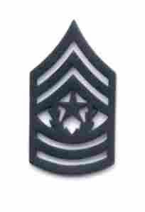 Army Command Sergeant Major subdued metal rank by Saunders Military Insignia