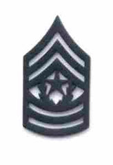 Army Command Sergeant Major subdued metal rank by Saunders Military Insignia