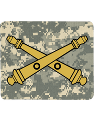 Army Field Artillery branch of service mouse pad - Saunders Military Insignia