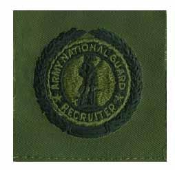 Army National Guard Recruiter Identification Badge MS Military Support Recruiter ID For Professional Identification