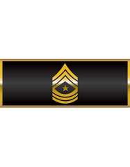 Army Sergeant Major bumper sticker by Saunders Military Insignia