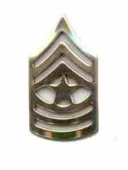 Army Sergeant Major Chevron, Collar size by Saunders Military Insignia