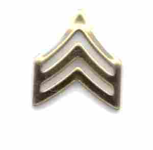 Army Sergeant Metal Rank Insignia - Saunders Military Insignia