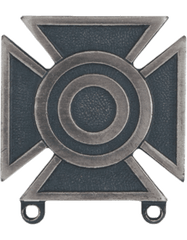 Army Sharpshooter badge in silver oxidize - Saunders Military Insignia