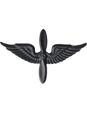 Aviation Officer Army branchof service badge in black metal by Saunders Military Insignia