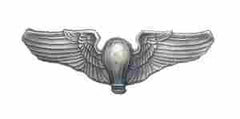 Balloon Pilot (WWII) Bright Metal Wing by Saunders Military Insignia