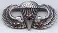 Basic Combat Parachutist wing with 3 Jumps wing in silver OX - Saunders Military Insignia
