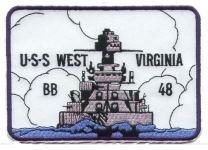 BB48 USS West Virginia Navy Battleship patch by Saunders Military Insignia