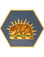 California State Area Command Headquarters Army National Guard Unit Crest - Saunders Military Insignia