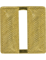 Captain Bars Corregated Gold Pin Back - Saunders Military Insignia