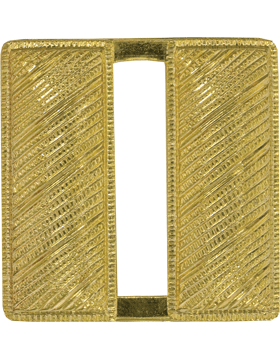 Captain Bars Corregated Gold Pin Back