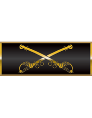 Cavalry Army branch of service bumper sticker - Saunders Military Insignia