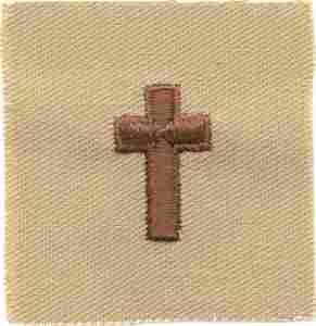 Chaplain Christian Army Off. BOS Collar by Saunders Military Insignia