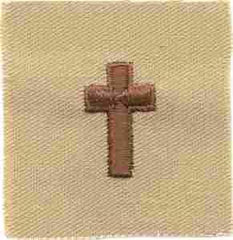 Chaplain Christian Army Off. BOS Collar by Saunders Military Insignia