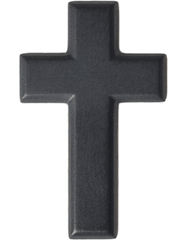 Chaplain Christian Officer Army branch of service badge in black metal - Saunders Military Insignia