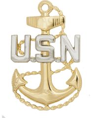 Chief Petty Officer Navy Cap Device by Saunders Military Insignia