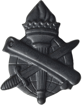 Civil Affairs Officers Army branch of service badge in black by Saunders Military Insignia
