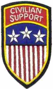 Civilian Support (Germany) Patch, Handmade by Saunders Military Insignia