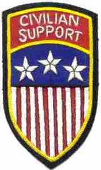 Civilian Support (Germany) Patch, Handmade by Saunders Military Insignia
