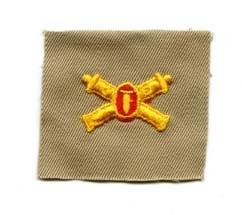 Coast Artillery cloth insignia, Badge, cloth, Khaki by Saunders Military Insignia