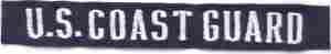 Coast Guard Branch Tape Patch, sew on, Blue