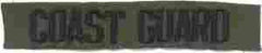 Coast Guard Tape subdued Patch, sew on by Saunders Military Insignia