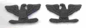 Colonel (Pair) Subdued Metal subdued metal rank - Saunders Military Insignia