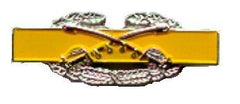 Combat Cavalry minature badge in Enameled Metal - Saunders Military Insignia