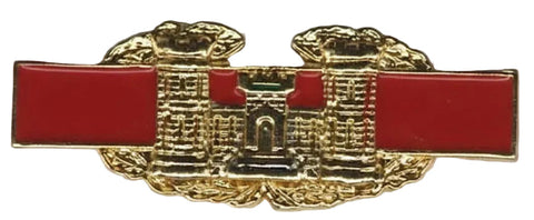 Combat Engineer minature badge in Enameled Metal by Saunders Military Insignia
