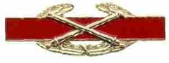 Combat Field Artillery Badge in Enamel Metal by Saunders Military Insignia