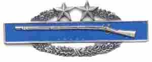 Combat Infantry 3rd Award badge silver OX finish - Saunders Military Insignia