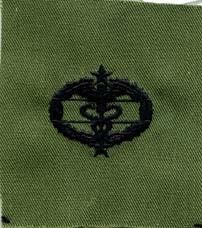 Combat Medic 3rd Award, Badge, cloth, Subdued by Saunders Military Insignia