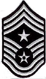 Command Chief Master Sergeant USAF Chevron Large Insignia