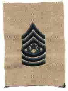 Command Sergeant Major (E9) Army Collar Chevron by Saunders Military Insignia