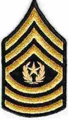 Command Sergeant Major/Male, Army Sleeve Chevron by Saunders Military Insignia