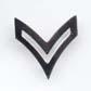 Corporal (E4) Silver Army Collar Chevron by Saunders Military Insignia