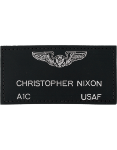 Custom Coast Guard Leather Name Tag 3"X2" - Saunders Military Insignia