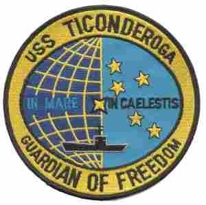CV14 USS Ticonderoga US Navy Air Craft Carrier Patch by Saunders Military Insignia