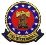 CV62 USS Independence Navy Air Craft Carrier Patch by Saunders Military Insignia