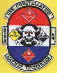CV64 USS Hamate Tech US Navy Aircraft Carrier Patch by Saunders Military Insignia
