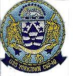 CVS10 USS Yorktown US Navy Air Craft Carrier Patch by Saunders Military Insignia