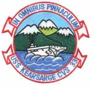 CVS33 USS Kearsarge Navy Air Craft Carrier Patch - Saunders Military Insignia