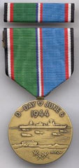 D-Day Commemorative Medal with ribbon slide - Saunders Military Insignia