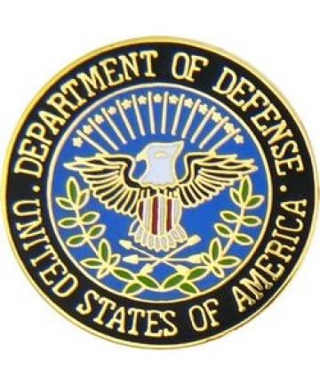 Department of Defense USA Logo Pin Seven Eighths Inch