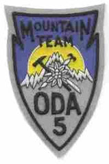 Detachment A5 Mountain Team (Special Forces) color patch Patch by Saunders Military Insignia