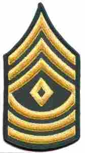 1st Sergeant Army Chevron, Sleeve