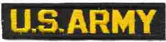 US Army Branch Tape in Yellow and Black by Saunders Military Insignia
