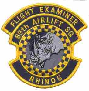 89th Airlift Flight Examiner Patch for Elite Aviators